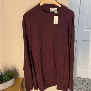 Falls Creek mock neck long sleeve tee shirt